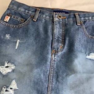Guess jean skirt